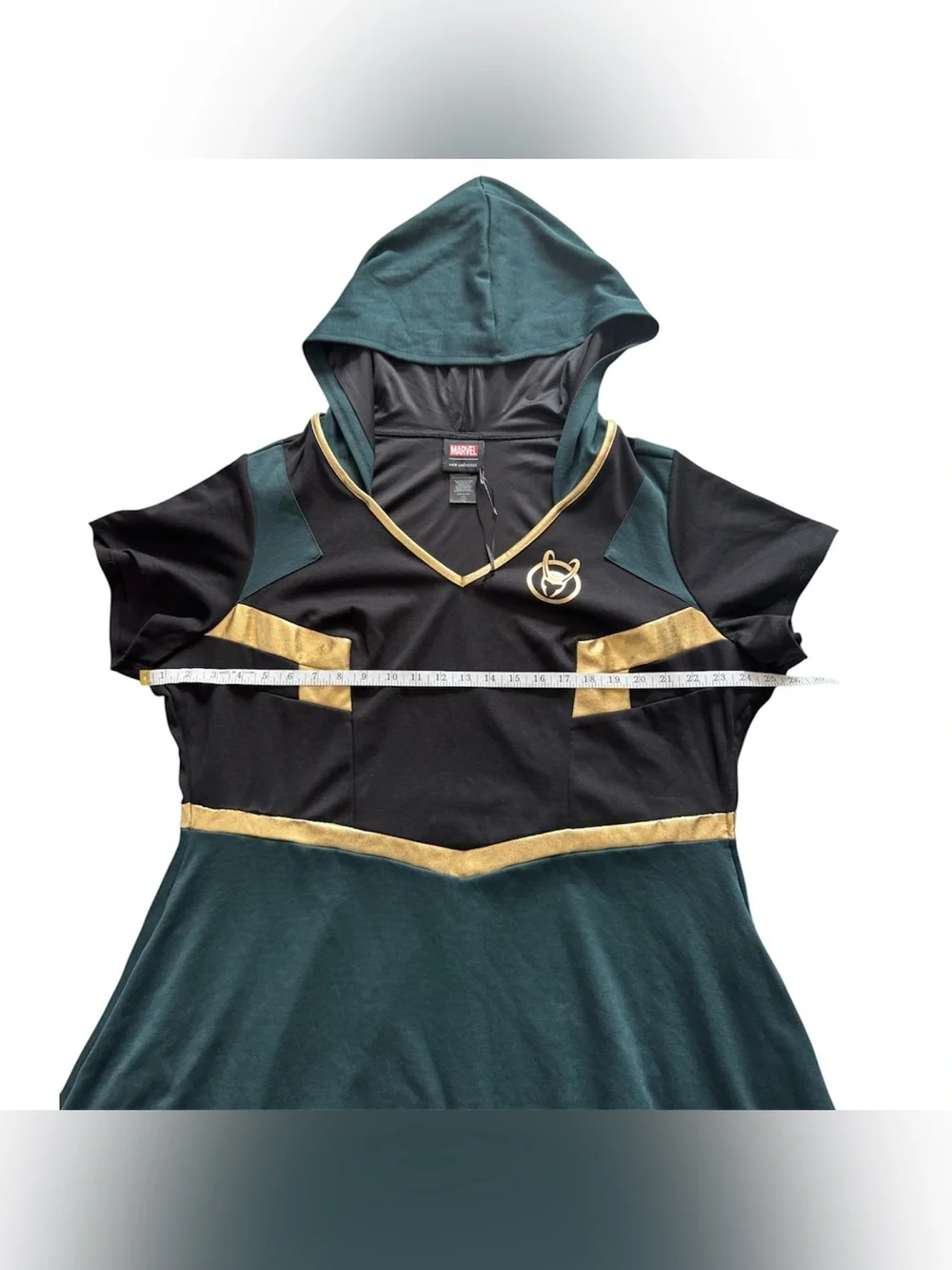 Her Universe Marvel Loki Hooded Dress 3X Plus Size Cosplay Disney Villain